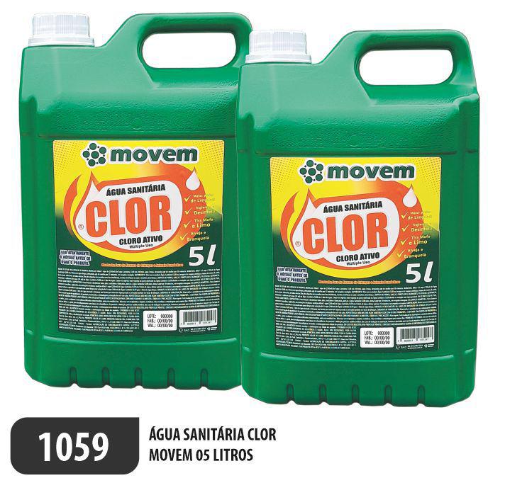 1059-PP-Q2 - Água Sanitária Clor 05 Litros