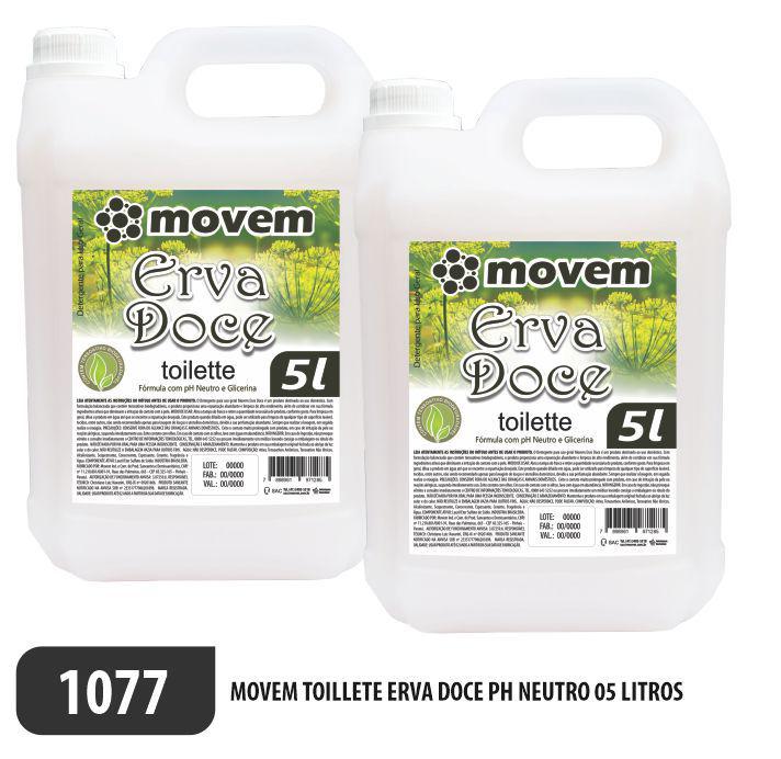 1077-PP-Q2 - Movem Toillete Erva Doce Ph Neutro 05 Litros