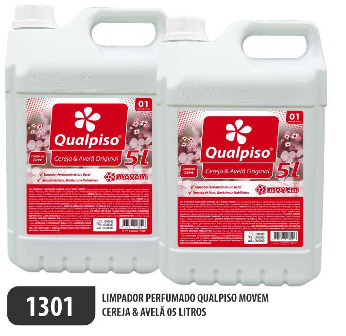 Limpador Perfumado Qualpiso Movem - Cereja e Avelã - Ref. 1301