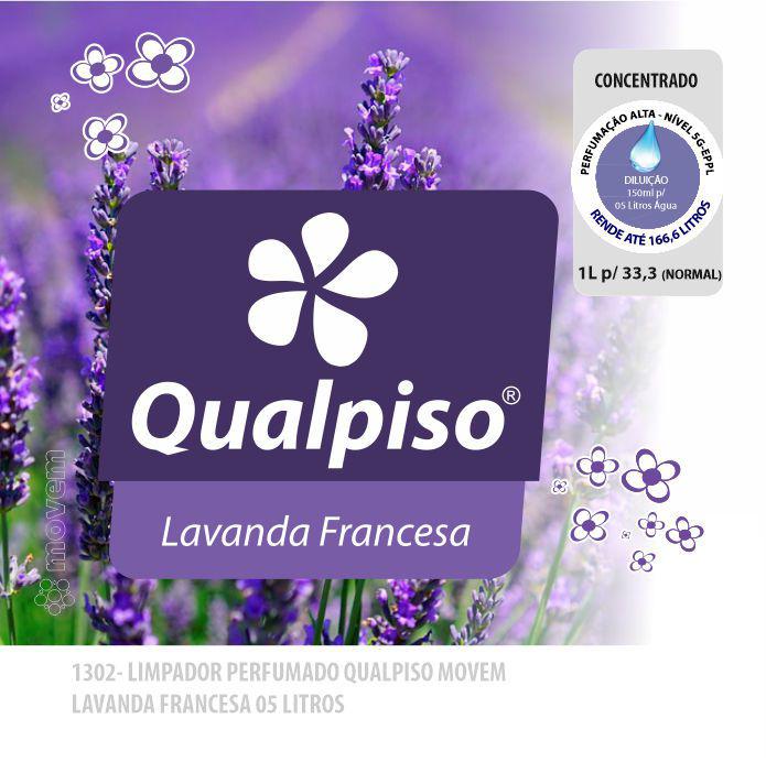 1302-PP-Q1 - Limpador Perfumado Qualpiso Movem - Lavanda Francesa