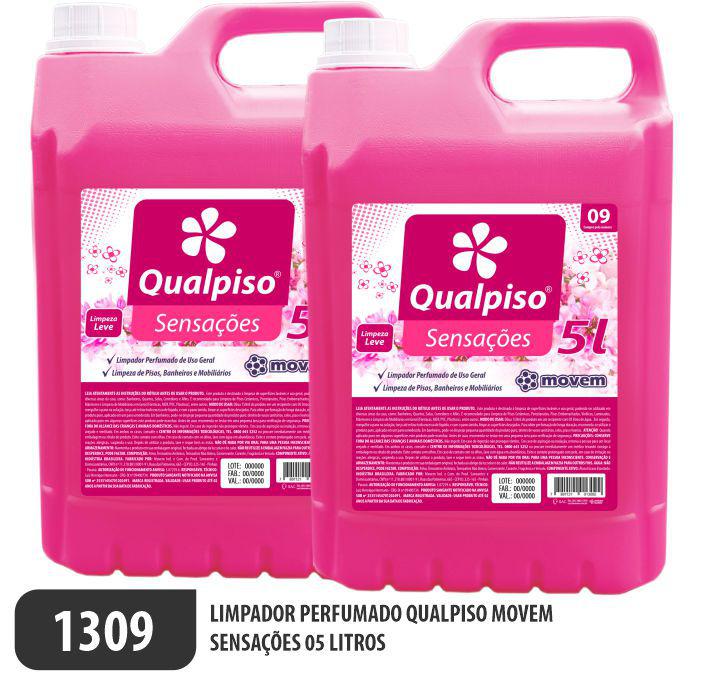 Limpador Perfumado Qualpiso Movem - Sensações - Ref. 1309